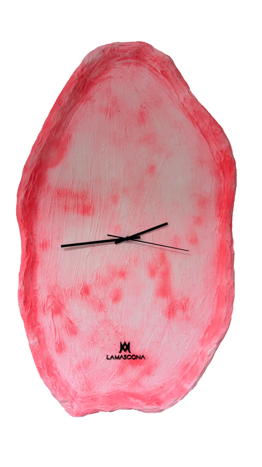 La Mascona — Edition One of One Pink Marble Artpiece Clock